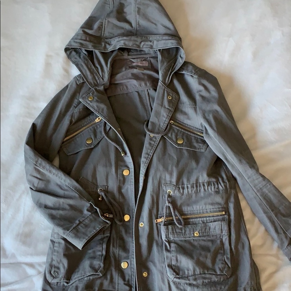 Hooded utility jacket